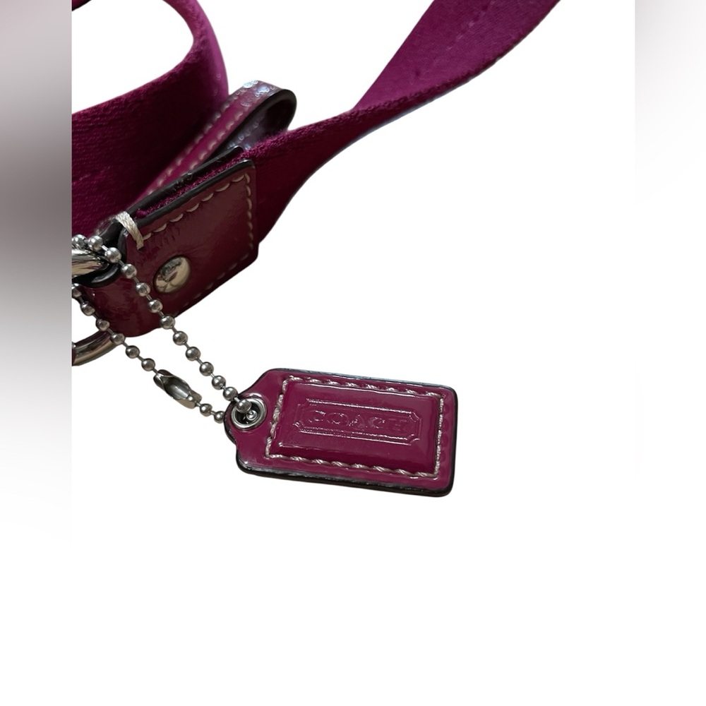 Coach Vintage Plum Pink Signature Crossbody - Picture 6 of 10